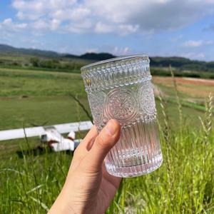 크리스탈 레트로컵 금테두리 유리컵 예쁜술잔 260, 380ml