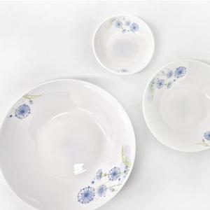 야생화 4인세트 20p 수입그릇 명품 도자기 접시