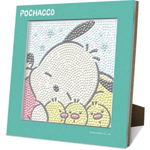 산리오 포차코 스탠드형 보석 십자수 큐빅 비즈 15x15