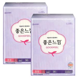 좋은느낌 오리지널 슬림 중형 36P X 2팩