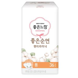 좋은느낌 좋은순면 라이너 롱 36P X 1팩
