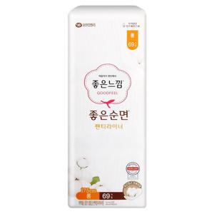 좋은느낌 좋은순면 라이너 롱 69P X 1팩