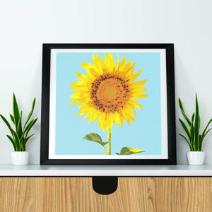 명화그리기 소망의 해바라기 20X20 캔버스페인팅 DIY 유화그림 집콕 취미