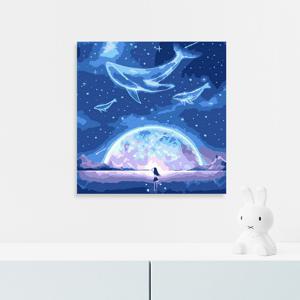 명화그리기 고래의 꿈 20X20 캔버스페인팅 DIY 유화그림 집콕 취미
