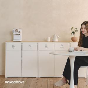 타이디 재활용 분리수거함 다용도 수납장 2단/3단 2colors