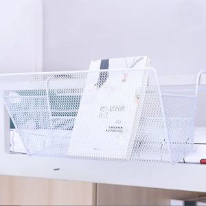 침대 걸이형 수납 바구니 소품 바스켓 매쉬형 철제 바구니