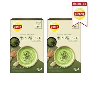 유니레버 말차 밀크티 19g*10포 2개