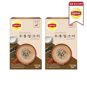 유니레버 립톤 우롱 밀크티 19g*10포 2개