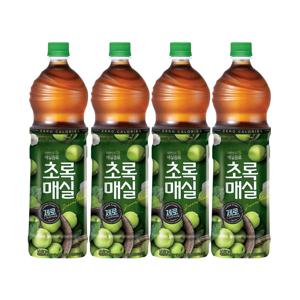 초록매실 제로 1.5L*4개