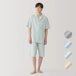 남성 사이드 심리스 서커 반소매 파자마 (여름잠옷) FB0Y8A5S