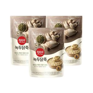 햇반죽 녹두닭죽 420g*3개 비비고죽 리뉴얼