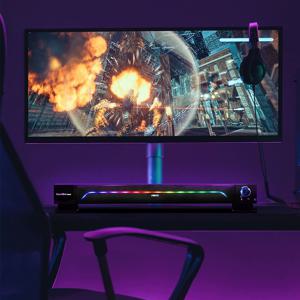 S600 RGB LED  USB 사운드바 컴퓨터 스피커