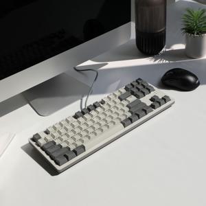 K417 레트로 교체축 게이밍 텐키리스 기계식 키보드