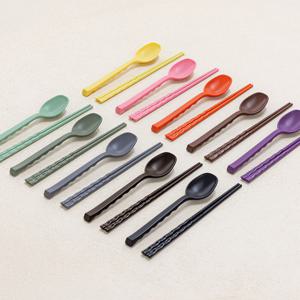 국산 실리콘 안심 수저세트 1인/2인/4인세트 10colors 식기세척기 사용가능