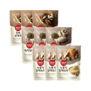 햇반죽 전복삼계죽 420g x3개+녹두닭죽 420g x3개+누룽지닭백숙죽 420g x3개
