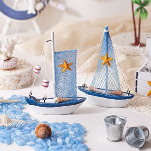 파란 그물 미니 돛단배 1P