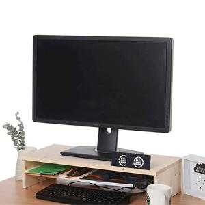 원목 2단 모니터받침대 기본형 모니터선반 PC 거치대 책상정리