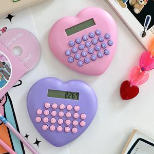 키치무드 하트 계산기 하이틴 파스텔 감성 귀여운 휴대용계산기 인테리어소품