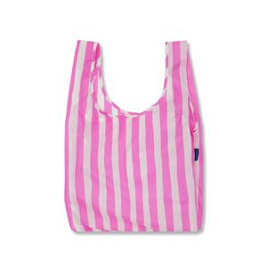 휴대용 장바구니 접이식 시장가방 Pink Painted Stripe