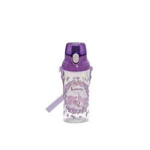 쿠로미 플라워리스 원터치 클리어 보틀 480ML / 텀블러 물병 휴대용 산리오