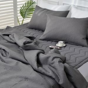 국산 여름 뱀부 시어서커 누빔 차렵이불 세트