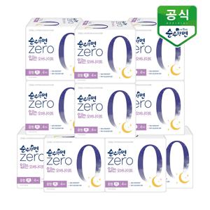 순수한면 생리대 제로 입는 오버나이트 중형 4P x 10팩