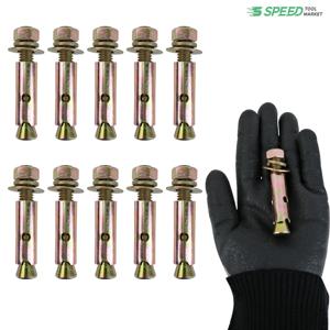 3/8 철 세트앙카볼트 10mm 길이 75mm 10개 콘크리트 세트 앙카