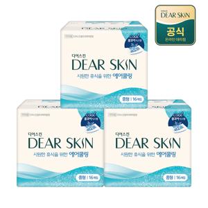 디어스킨 에어쿨링 여름 생리대 중형 16P x 3팩
