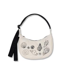 나일론 크레센트백 스몰 Embroidered Shells