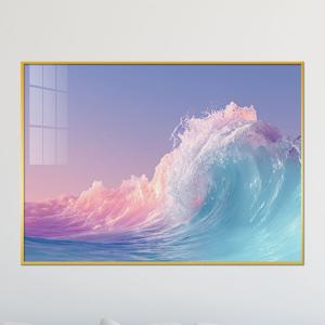 시원한 핑크바다  풍경 포스터 그림 액자