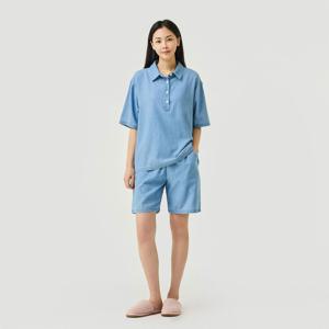 여 인앤아웃 5부 파자마 세트