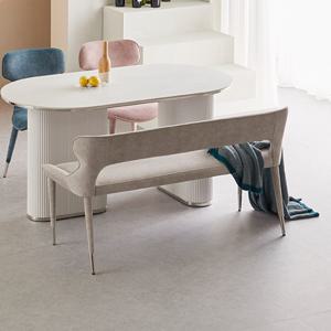 블루밍 조야 패브릭 2-3인 공용 식탁 벤치 의자