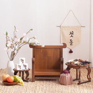 전통 첫돌 세트(전통 태슬 월배너)