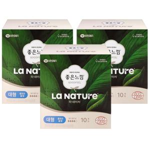 좋은느낌 유기농 라네이처 울트라 대형 10P X 3팩