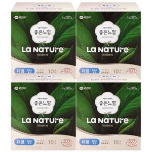 좋은느낌 유기농 라네이처 울트라 대형 10P X 4팩