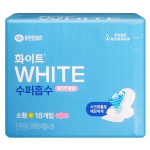 화이트 생리대 수퍼흡수 울트라 소형 18매 X 1팩 날개형