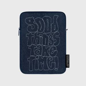 GOOD THINGS TAKE TIME-DENIM 11/13/15인치 아이패드 노트북파우치