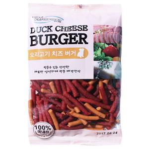강아지노즈워크간식 훈련용 오리고기치즈버거 100g