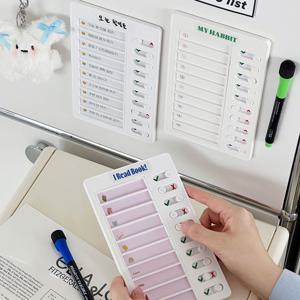 밀어서 체크 투두리스트 DIY 세트 하루 계획표 메모보드