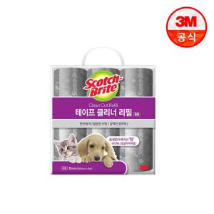 클린컷 대형 테이프클리너 펫케어 강아지 대용량 리필 6입