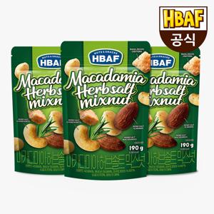 마카다미아 허브솔트 믹스넛 190g*3봉