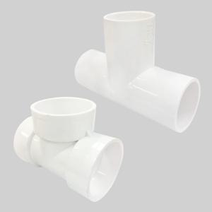 PVC T자 VG1 VG2 파이프 40mm 50mm 65mm 75mm 수도용 하수도 플라스