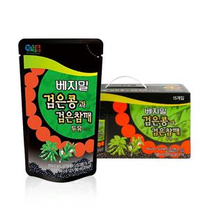 베지밀 검은콩과 검은참깨 두유 파우치 190ml*15팩