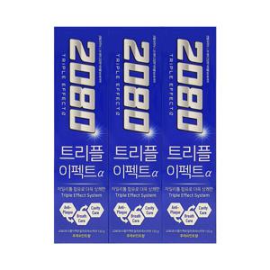 2080 트리플이펙트치약 후레쉬민트 120g 3입