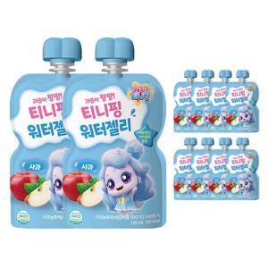 과일 젤리 유아 어린이간식 짜먹는 티니핑 워터젤리 사과 110ml*10개