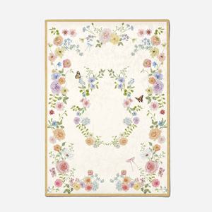 프레임러그 코튼가든 사계절 극세사 방수 워셔블 러그 50일 뉴본 촬영