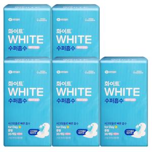 화이트 생리대 수퍼흡수 울트라 중형 36매 X 5팩 날개형