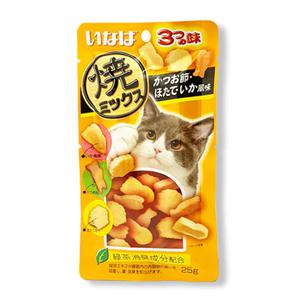 QSC-121 야끼믹스 가츠오부시&가리비관자&오징어 25g x 12개 묶음