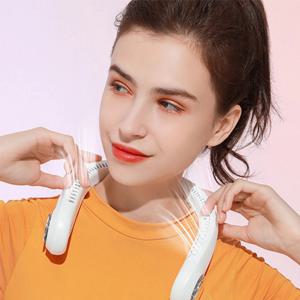 넥밴드 무선 LED 저소음 목걸이 선풍기 휴대용 넥풍기