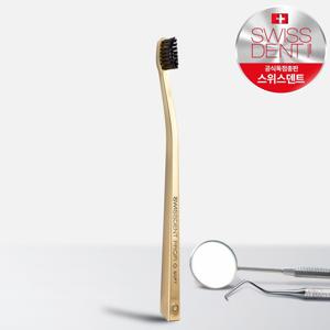 0.15mm 미세모 화이트닝 칫솔_활성탄모(골드)